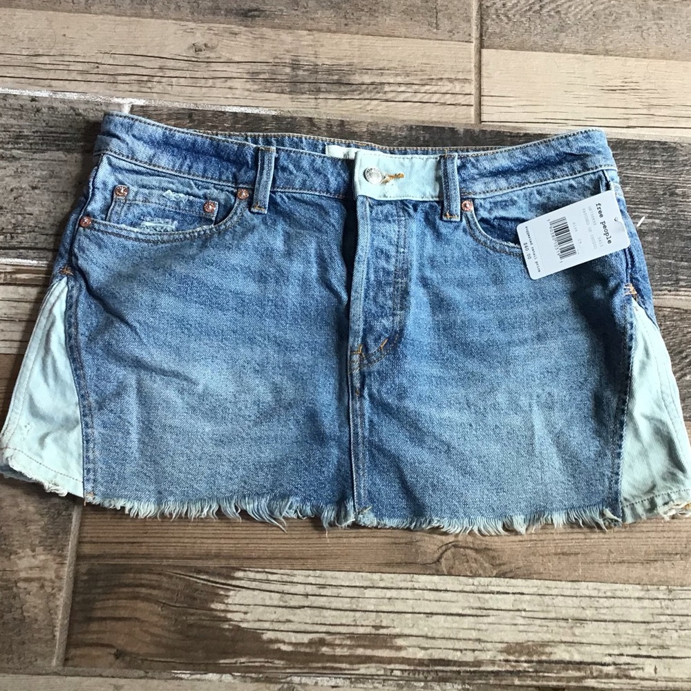 Denim mini skirt